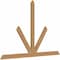 Ekena Millwork Saratoga Timber Gable Bracket, Western Red Cedar, 72"W x 48"H x 1 1/2"D x 3 1/2"F, 16/12 Pitch GBW072X48X0204SAR00SWR - alternate 2
